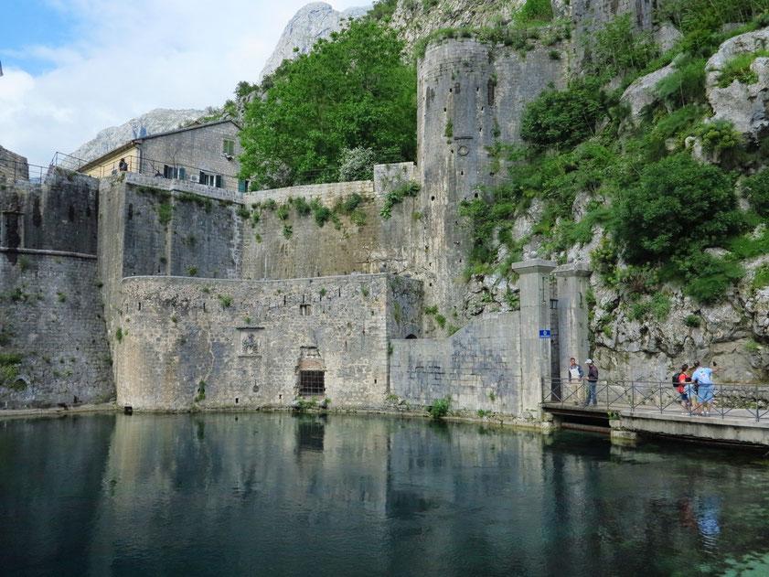 Kotor. Gurdić Bastion am südlichen Eingang zur Altstadt, 1470