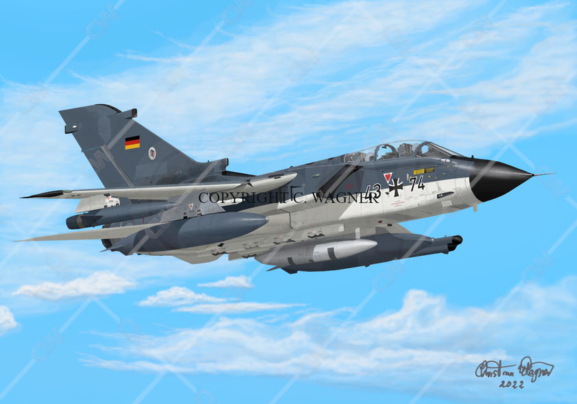Luftwaffe MRCA Tornado 43+74  vom AG 51 Immelmann