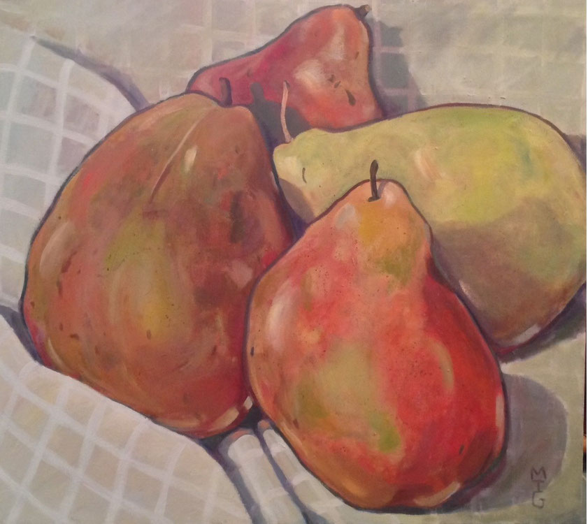 Pear Quartet  36 x 40  