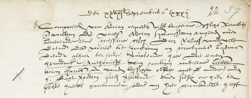 Stadsarchief Amsterdam, ondertrouwaangifte Hendrick Anthoniszn van Gorcum en Lijsbeth Ariens Jacobs van ‘s-Hertogenbosch