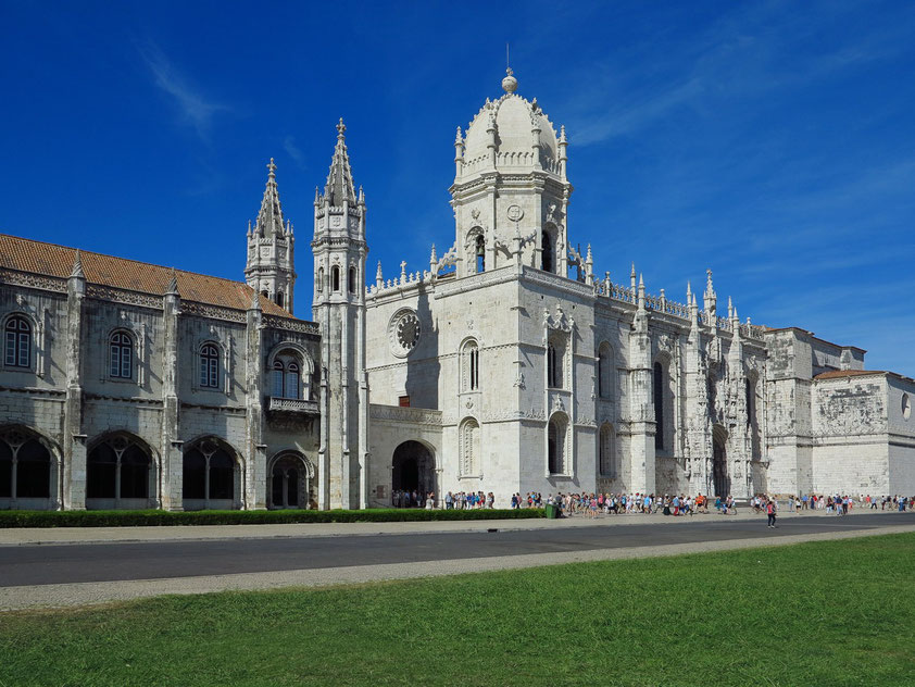 Hieronymus-Kloster (Mosteiro dos Jerónimos), bedeutendster Bau der Manuelinik, 1501 - 1601, Südfassade, Weltkulturerbe der UNESCO