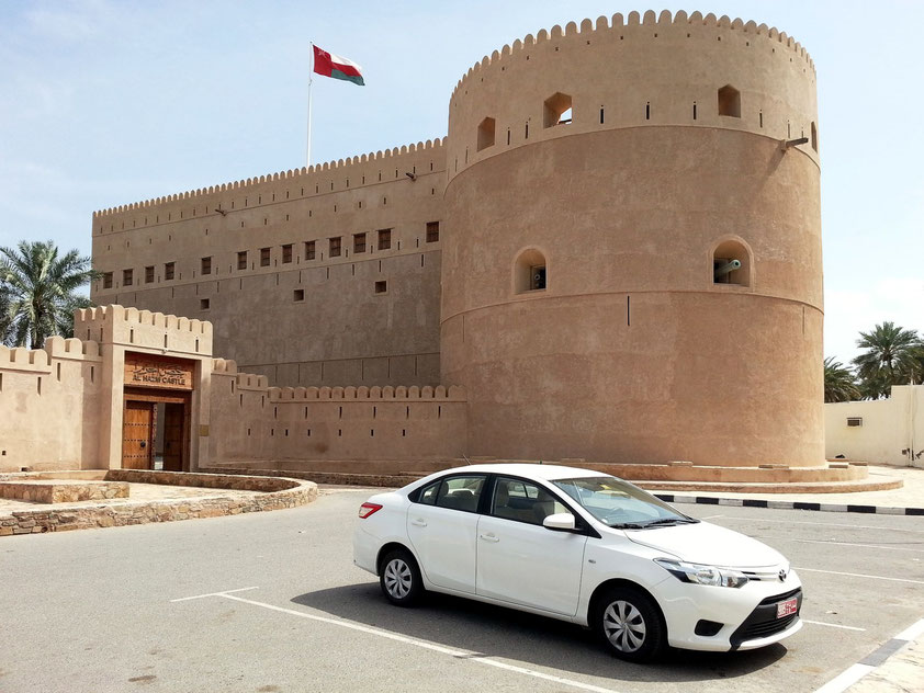 Festung Al Hazm, 1708 errichtet, ist die jüngste der großen Wehranlagen. Ihr Erbauer Sultan bin Saif II. war der letzte unumstrittene Imam der Al-Ya’aruba-Dynastie.