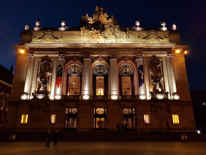 Opéra de Lille nach der Aufführung von Sasha Waltz' Körper