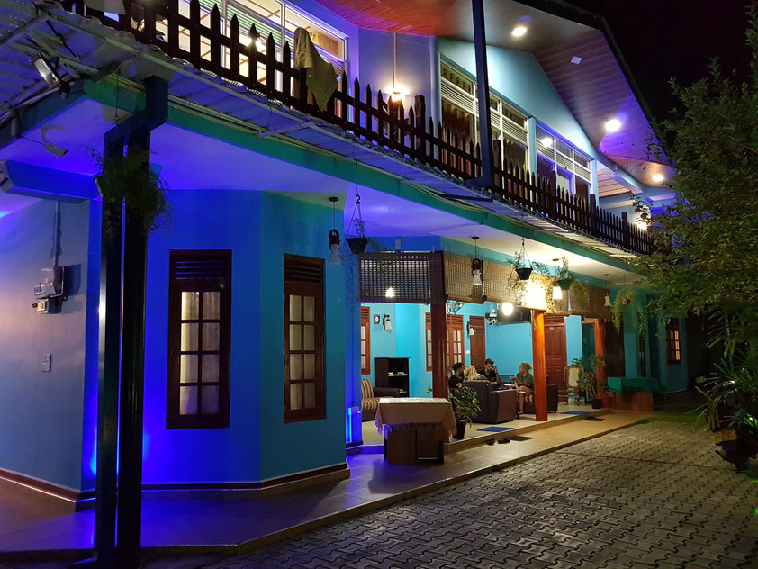 Illumination des Guesthouse New Blue Home in Ella