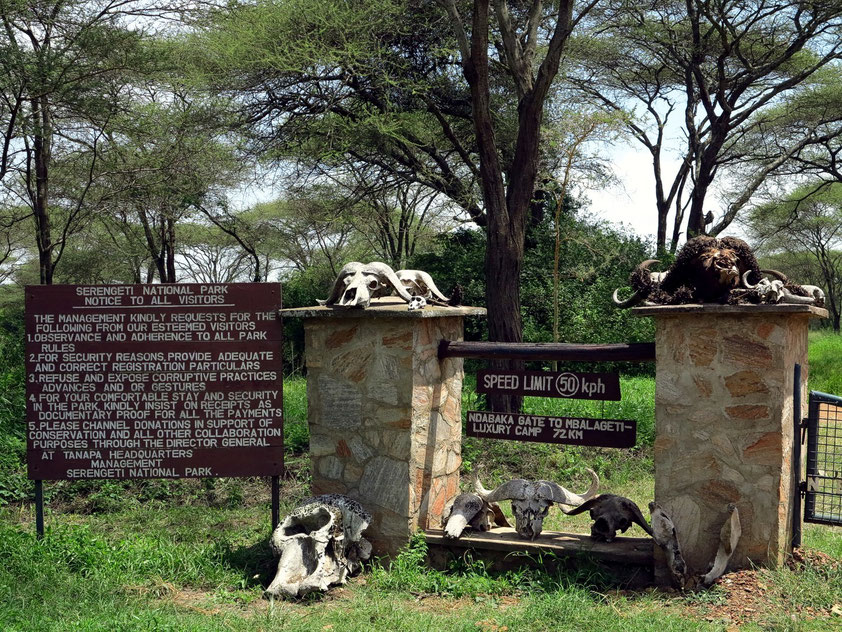 Westlicher Eingang zum Serengeti-Nationalpark