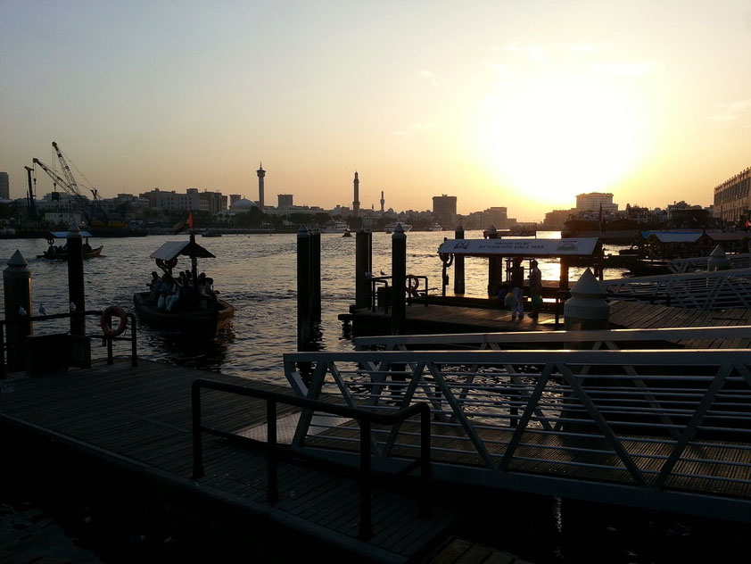 Sonnenuntergang am Deira Creek