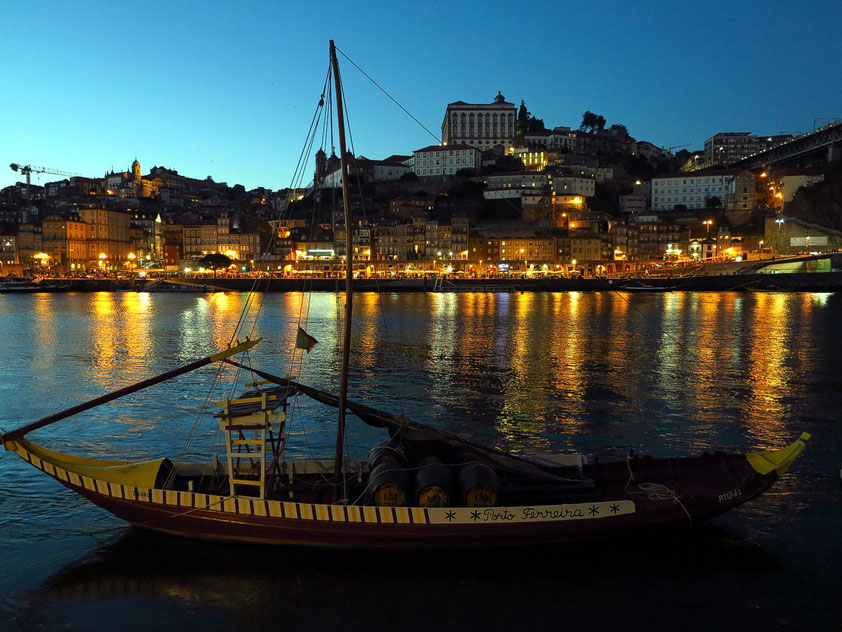 Blick von Vila Nova de Gaia nach Porto