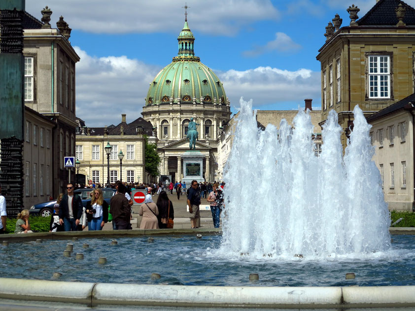 Kopenhagen. Blick auf Schloss Amalienborg