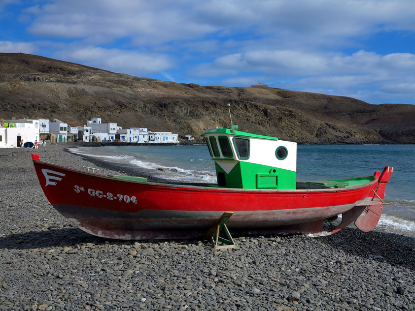 Strand und Ortschaft von Pozo Negro