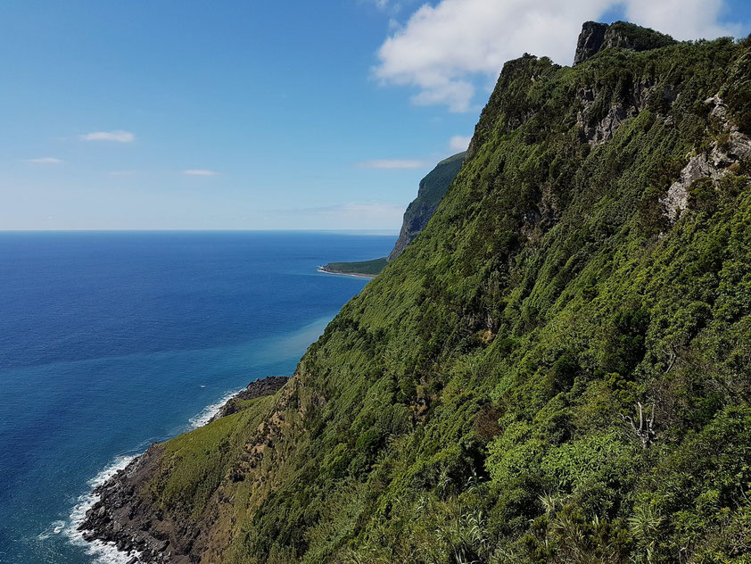 Blick auf die Südostküste von Flores