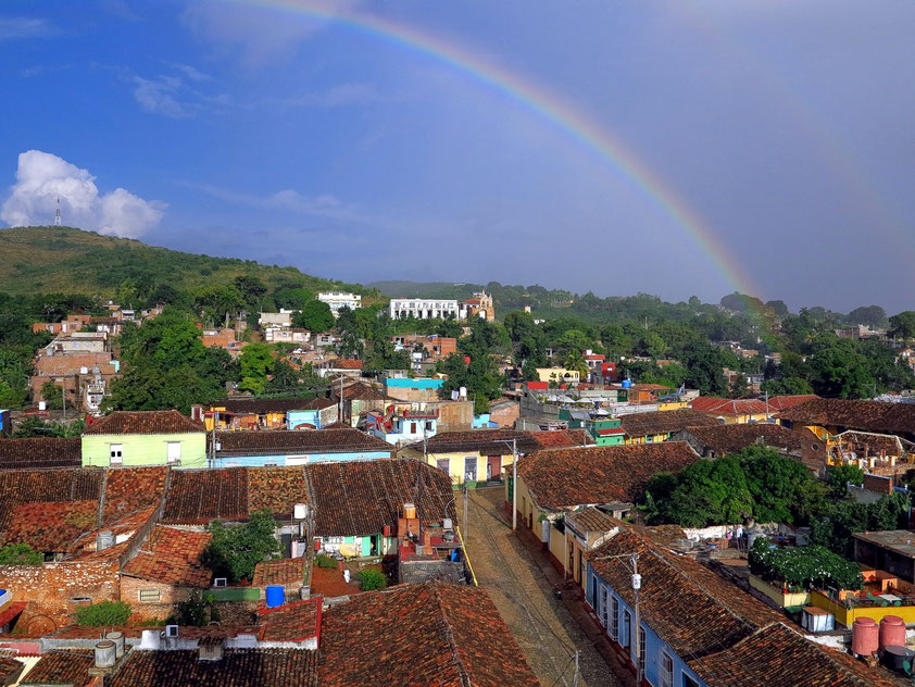 Trinidad, Convento de San Francisco de Asís, Blick vom Glockenturm nach Osten