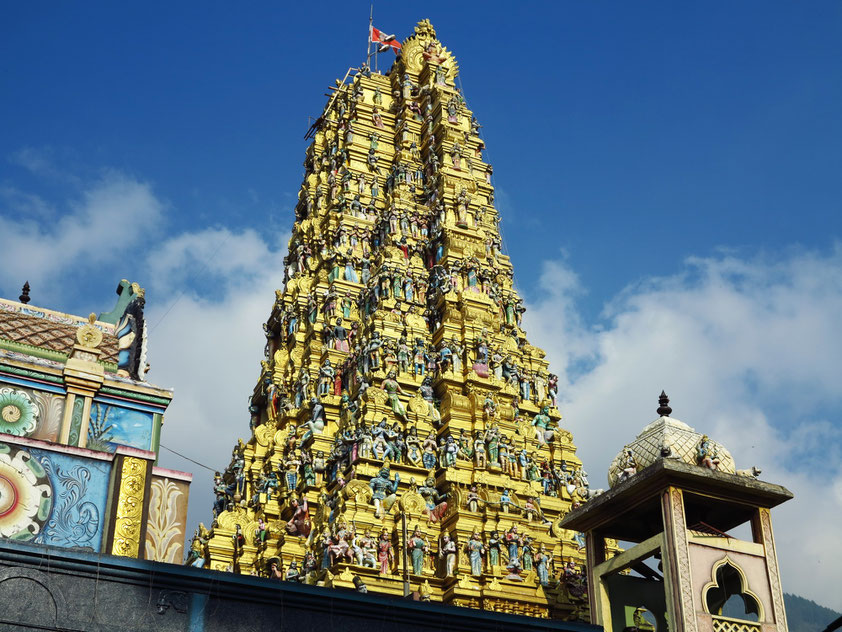 Der Tempel "Sri Muthumari Amman Kovil" in Matale ist der größte Hindu-Tempel auf Sri Lanka. 