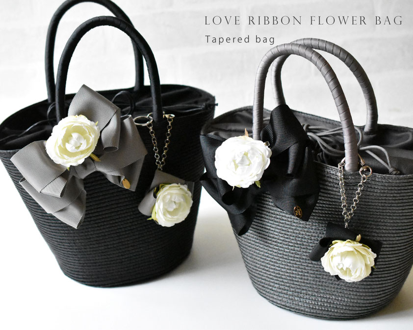 JourFin LoveRibbon ラブリボン リボンバッグ リボンカゴバッグ カゴバッグ Bascket Bag リボン制作 クラフト リボン教室 リボンレッスン リボン リボンワーク ハンドメイド
