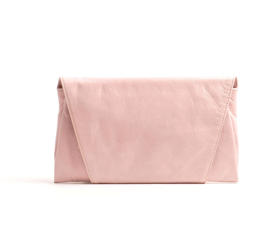 OWA Tracht Clutch rosè Leder Dinrdltasche Trachtentasche