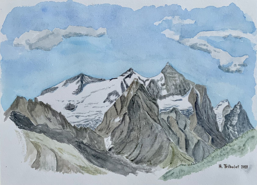 Foto jimdofree.com:Bergmaler, Aquarelle Berge, Mountain Watercolors, bernées Oberland