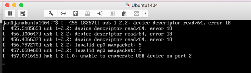unable to enumerate USB device on port 2