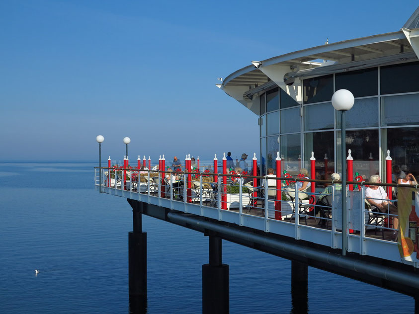 Ristorante-Pizzeria Rialto am Ende der Seebrücke von Heringsdorf