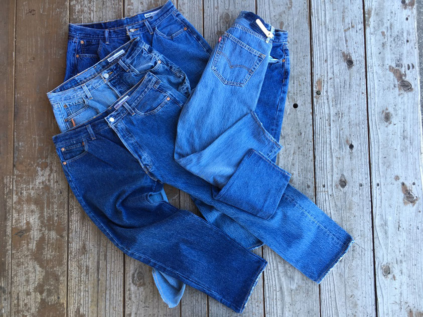 Sunny Side Up(サニーサイドアップ) Remake 2 for 1 Denim 5p Pants(Blue) 各¥15,800(+TAX)