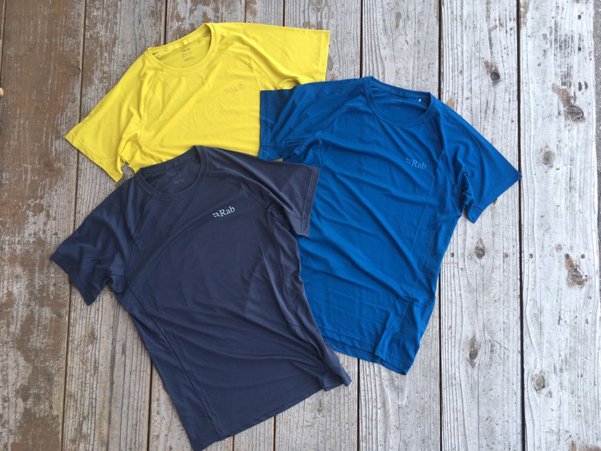 Rab(ラブ)Pulse SS Tee 各¥5,500(+TAX)