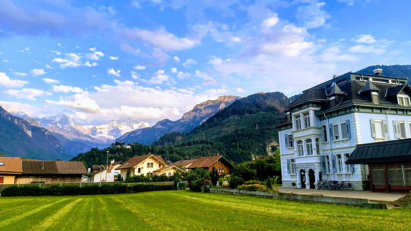 Interlaken Adventure hostel Swiss Villa Hostel view Jungfrau