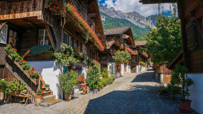 Brunngasse Brienz most beautiful street Europe Things to do Interlaken