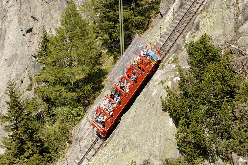 Gelmerbahn is Europe's steepest funiculaire rollercoaster