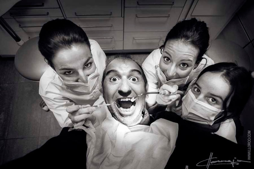 Selfie en el dentista