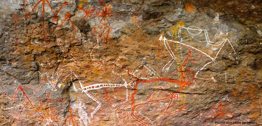 Le Temps du Rêve, Nourlangie, Kakadu National Park,photo non libre de droits