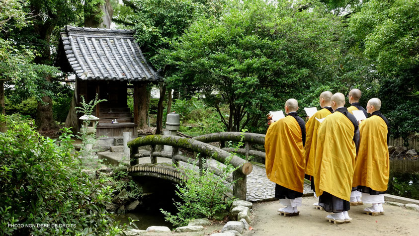 Pèlerinage à Zentsu-Ji, île de Shikoku, photo non libre de droits