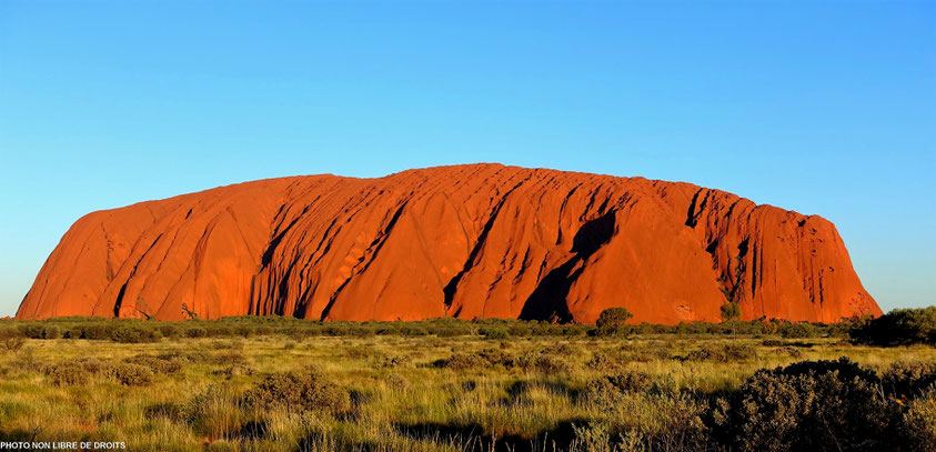Uluru, l'incandescent, Centre Rouge, Australie, photo non libre de droits