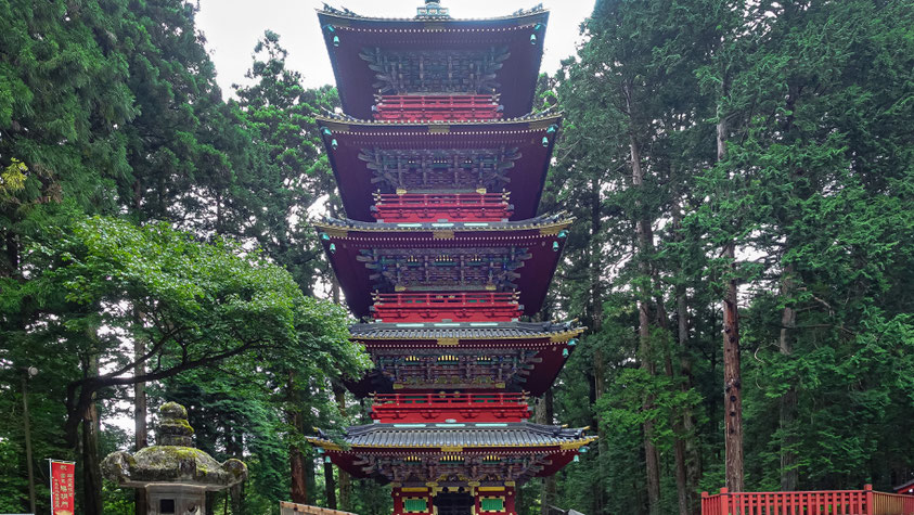 Gojunoto, pagode à 5 étages, Nikko, photo non libre de droits