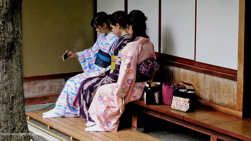 Japonaises à Nomura, Kanazawa, Japon, photo non libre de droits