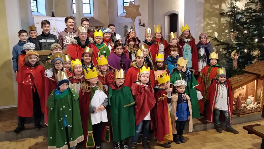 Gruppenfoto Sternsinger St. Januarius