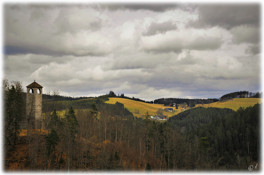 Ein schöner Blick auf das Ehrenmal & Umland