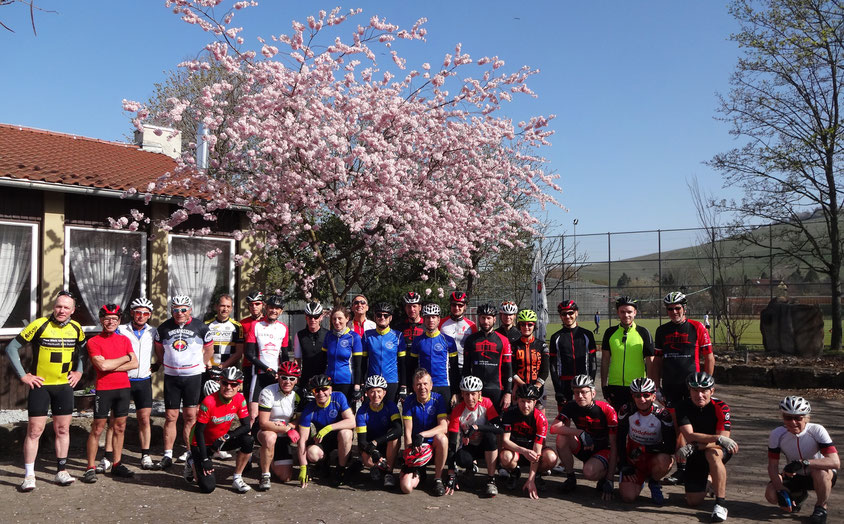 Anradeln am 8. April 2018 mit den Radfreunden vom TBU