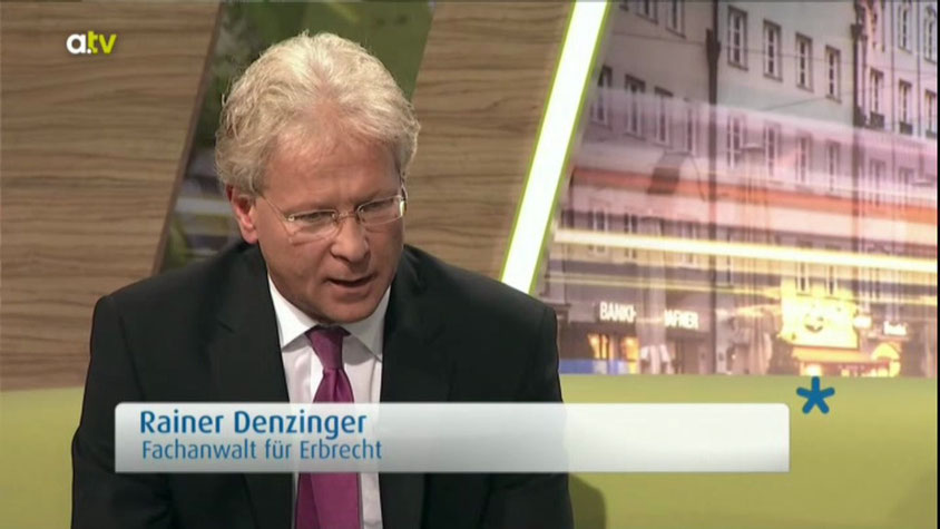 Rechtsanwalt Rainer Denzinger in TV-Sendung
