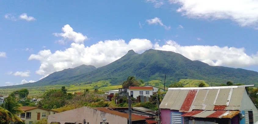 Blick zum Mount Liamuiga