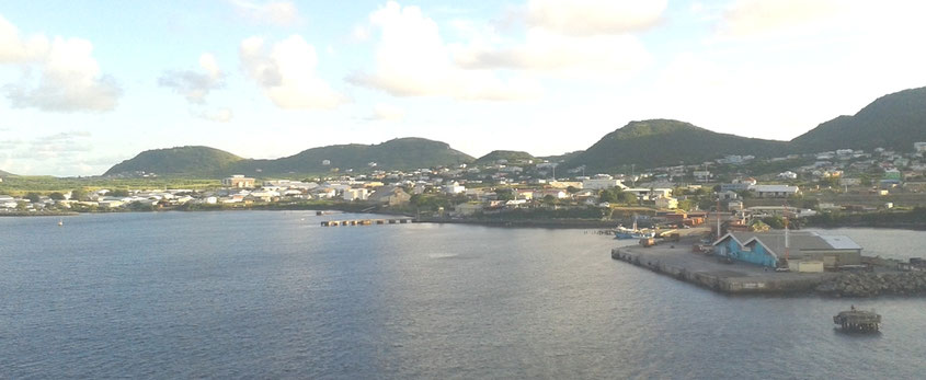 Pier am Deep Water Berth auf St. Kitts