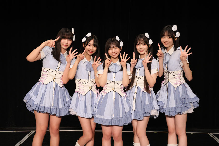 左から　池田有沙、飯田ゆら、矢島凪、中尾楓華、竹下茉莉花