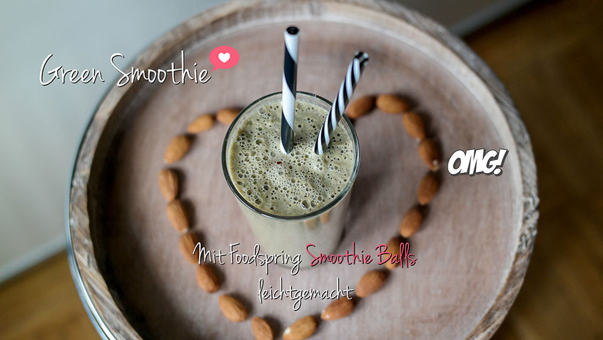 Green Smoothie | Mit Smoothie Balls von Foodspring leichtgemacht | hot-port.de | Lifestyle Blog