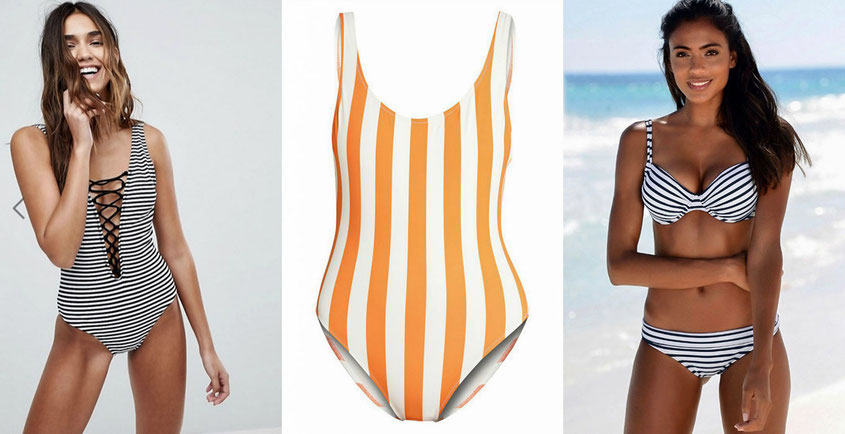 Badeanzüge & Bikinis mit Streifen sind der Style Trend des Sommers 2018 | hot-port.de | 30+ Style Blog