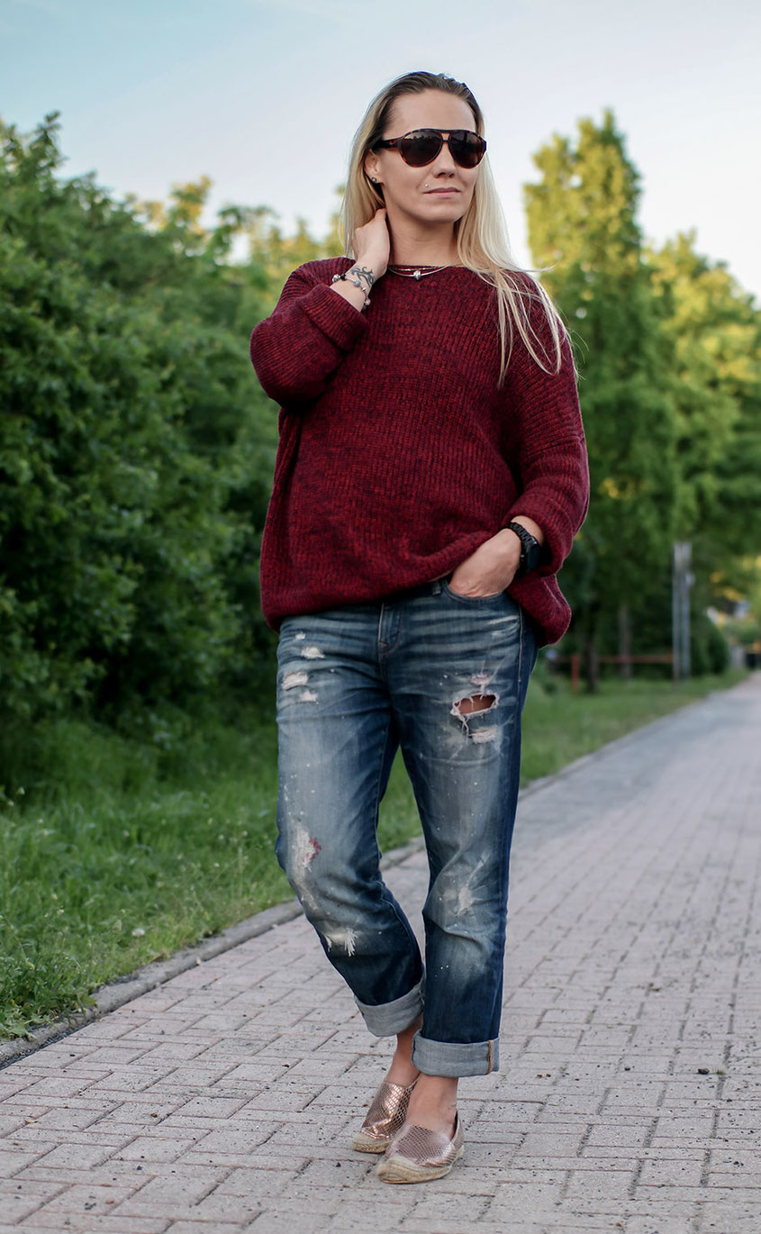 How to style a boyfriend jeans | Wie style ich eine Boyfriend Jeans | www.hot-port.de | 30+ Style Blog