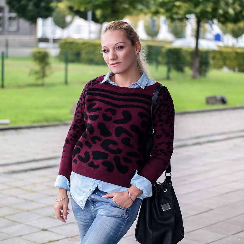 Outfit | Sporty Boyfriend Look aus Converse Chucks - Diesel Jeans & Vintage Leo Pulli aus der Zalando Collection | hot-port.de | 30+ Fashion Blog