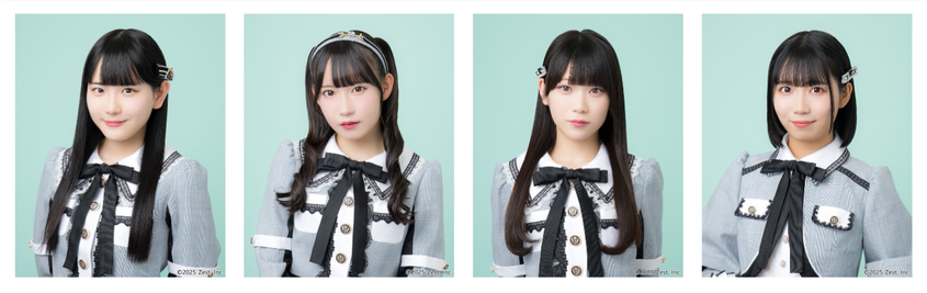 左から伊藤虹々美・大村杏・河村優愛・中坂美祐