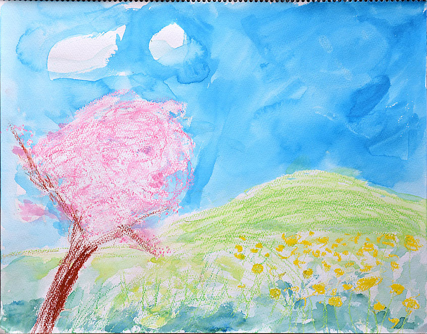 春のけしき（小学生） - 茅ヶ崎の絵画教室｜造形教室あとりえこも