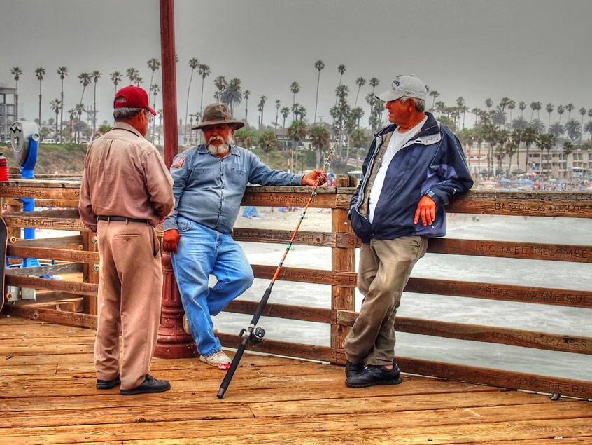 Oceanside Pier, unter Anglern beliebt...