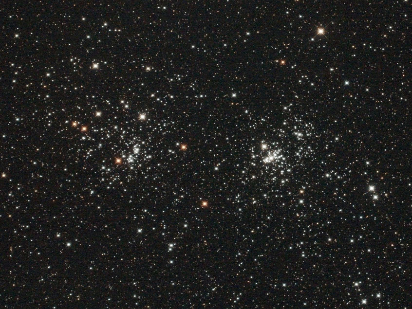 Doppel-Sternhaufen Caldwell 14 o. NGC 869 und NGC 884, auch oft als h persei und χ Persei bezeichnet