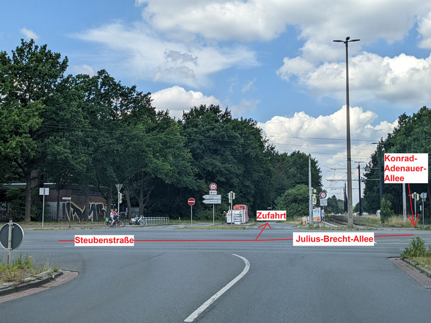 Figure 3 / Wenn Sie sich die Situation vorher anschauen wollen, tippen /klicken sie das Foto einfach an. Sie werden dann  automatisch mit Google Maps Street View verbunden.