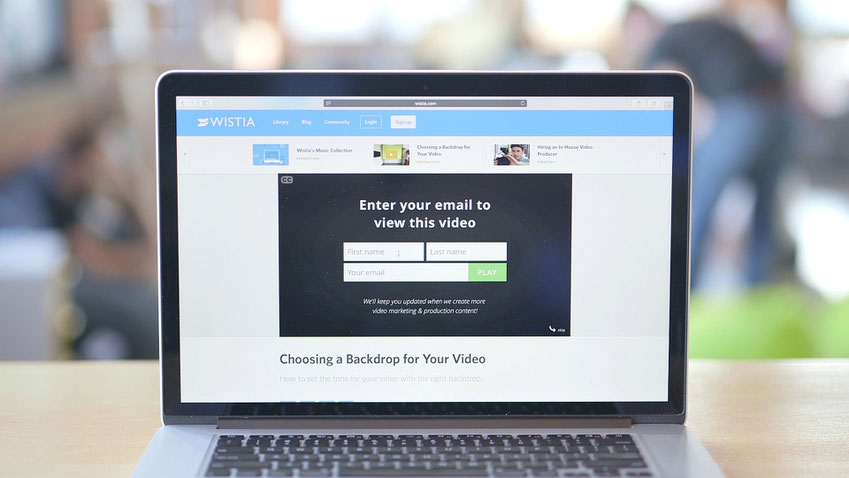 notebook con Wistia