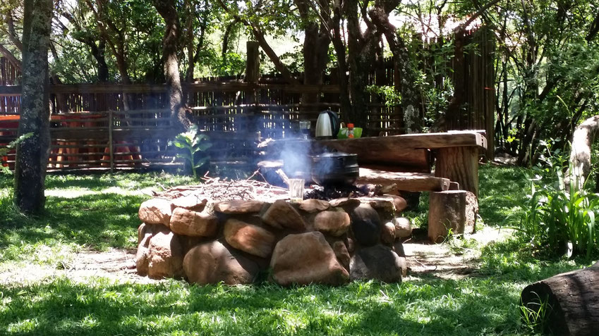 Fire pit and braai and potjie spot